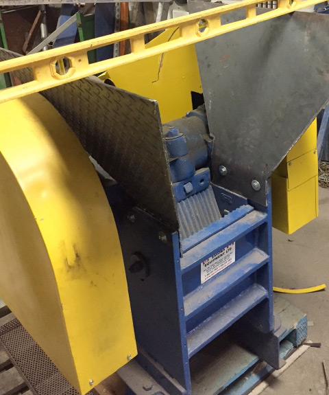 Fabrication of new chute to attach to the jaw crusher